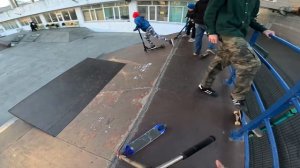 Трюки на самокате во Владивостоке от первого лица)