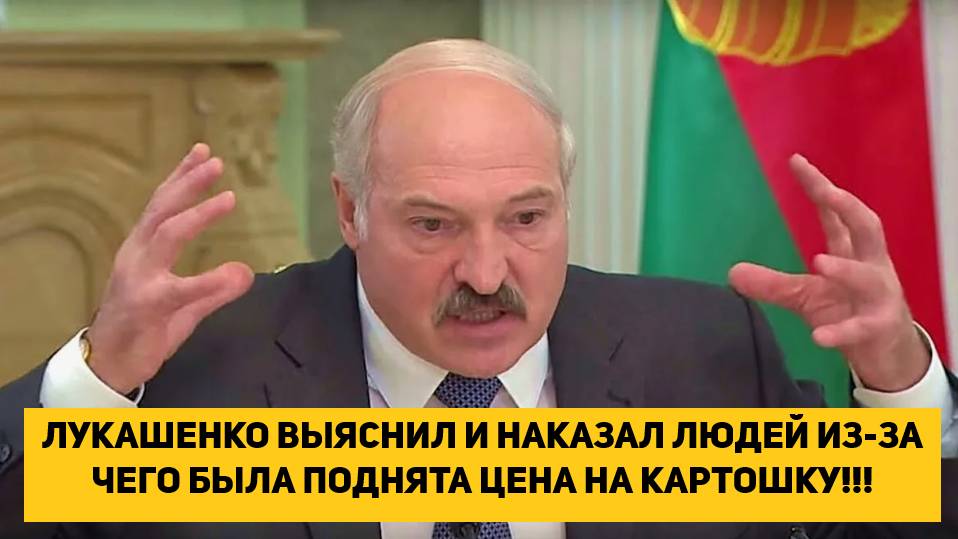 ЛУКАШЕНКО ВЫЯСНИЛ И НАКАЗАЛ ЛЮДЕЙ ИЗ-ЗА ЧЕГО БЫЛА ПОДНЯТА ЦЕНА НА КАРТОШКУ!!!