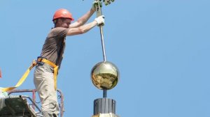 Освящение крестов и колоколов для возраждающегося Троицкого храма в селе Верхний Багряж