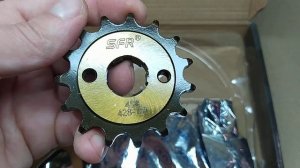 Звезды цепь 428 на мото ZS125/150 15/41T (каленые) "SFR".Обзор