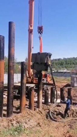 Погружение шпунта 📞 +7 (985) 185-77-77 Услуги бурения.