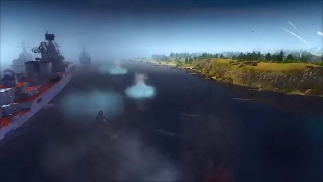 Ukranian 9К58 SMERCH Missiles destroys Russian warship Cold War 1 7 5 Cinematic смотреть онлайн