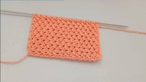 Красивый универсальный узор спицами. 2 петли и 4 ряда.