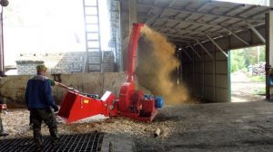 Измельчитель древесины МРГ-250Е. Архангельская область. Береза.