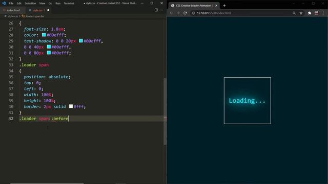 Как сделать анимацию загрузки без JavaScript | Только CSS