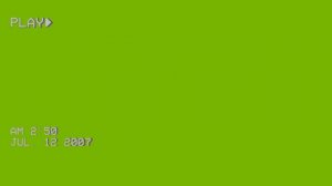 Футаж VHS камера Green Screen