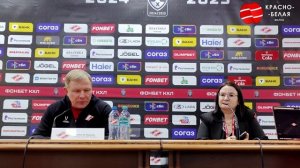 Пресс конференция Алексея Жамнова после хоккейного м?