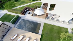 Ландшафтный дизайн участка "Легкий бриз"