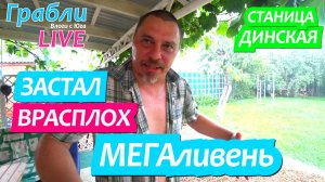 930 серия 10.06.25  Ливень и град  Утята на улице / Жизнь в станице Динская после переезда на Юг
