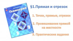 Точки прямые и отрезки. Провешивание прямой на местности