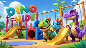 Динозавры в парке — песенки и приключения 🦕| Мультфильм для детей про дино, велобег, прогулки, игр