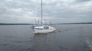 Яхта "Мишка" типа "Ассоль" под мотором. 30.06.2023