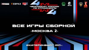 Чемпионат России по страйкболу 4Х4. Екатеринбург, 2025
Игры сборной Москвы. Второй состав