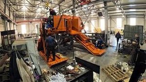 Таймлапс сборки и пусконаладочных работ подводного плуга