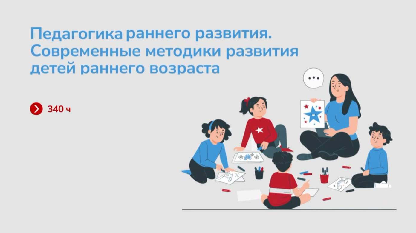 Педагогика раннего развития. Современные методики развития детей раннего возраста ( 340ч)