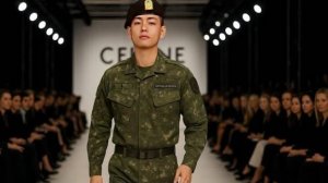 Тэхён приглашен в военной форме на показ мод Селин: Мир в смятении!