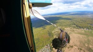 Прыжки с парашютом Д-10, высота 800м, а/д Волосово МГАК ДОСААФ 10 мая 2025г (47й и 48й прыжки)