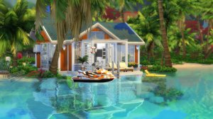 СЕМЕЙНЫЙ ПЛЯЖНЫЙ ДОМ | THE SIMS 4 СТРОИТЕЛЬСТВО | Mulena Sims 4