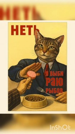 Советские плакаты сделали лучше с помощью котиков.