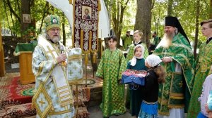 Во время работы православной смены в лагере «Прометей» совершено архиерейское богослужение. 2025 г.