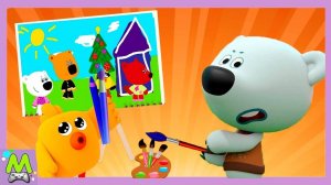 Рисование с Ми Ми Мишками.Рисуем и Оживляем Смешных Кешу и Тучку.Мимимишные Раскраски