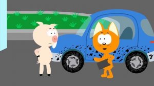 Котёнок Котэ и автомойка. Мультфильм для детей и малышей