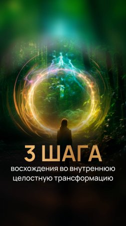 3 шага  восхождения во внутреннюю целостную трансформацию