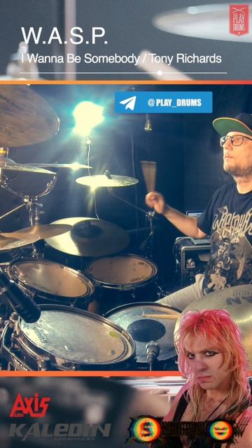 WASP - I Wanna Be Somebody - Tony Richards | Александр Смирнов #drumcover #drumbeat