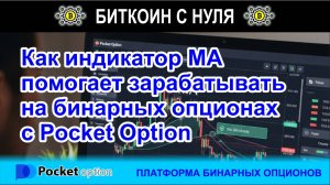 Индикатор Moving Average в бинарных опционах с Pocket Option. Обзор сигналов, сделка в терминале