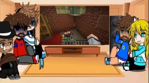 Реакцию  Майнкрафт, но Мы Бежим от МАНЬЯКА #Лололошка +