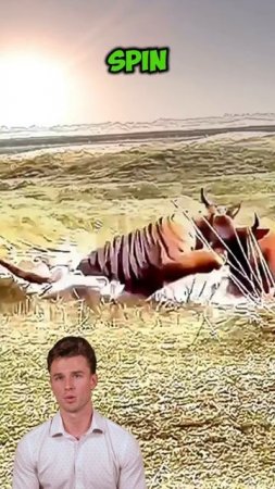 XzoXJ4p_iIE - Shocking Moment： Tiger Ambushes Buffalo in Plains #shorts #animals #lion #nature #buff