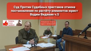Суд Против Судебных приставов отмена постановления по расчёту алиментов юрист Вадим Видякин ч.5🔥🔥