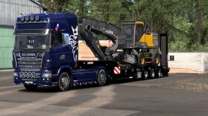 SCANIA Перевозка экскаватора.