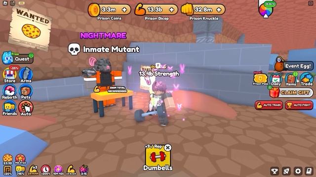 💪ARM WRESTLING SIMULATOR Roblox | PRISON UPDATE!🚔Как набить 999B+ СИЛЫ за 1 Д смотреть онлайн