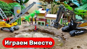 Машинки мультики 🚜 Соединяем водопровод и помогаем на ферме с машинками Игрушки мультики детям