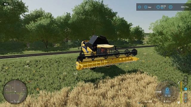 Комбайн New Holland CH 7.70 в Farming Simulator 22