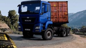 Легковые и грузовые автомобили против лежачих полицейских в BeamNG Drive