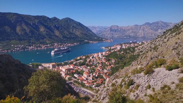 Боко-Которский залив с высоты смотреть онлайн