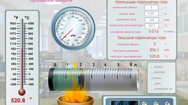 Экспериментальная проверка закона Шарля для изохорного процесса