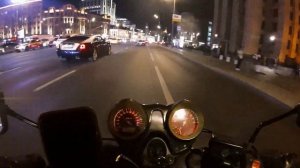 Ночная поездка по Москве | Moto Night in Moscow | Фонк на мотоцик