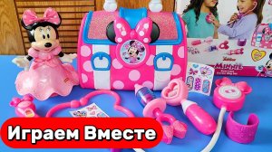 Играем в игрушки из мультика Микки Маус ! Интересный набор Минни Маус ! АСМР видео для детей
