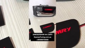 LED подсветка дверных ручек Тойота Камри 30 с логотипом |