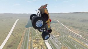 Monster Truck Lightning McQueen Police vs Monster Truck Tub
