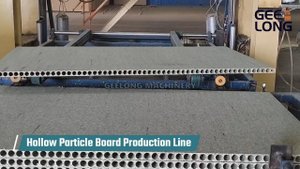 Линия по производству пустотелых древесно-стружечных плит