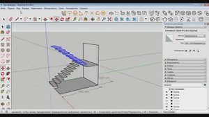 Обучение SketchUp 2021  Проектирование лестницы самостоятельно  Урок 1