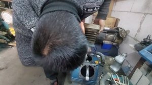 Замена шатун и кольца на компрессора