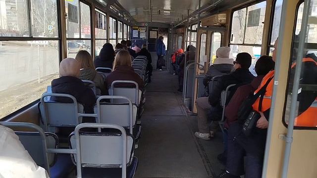 Трамвай [Татра т6б5] Маршрут 4 [Номер 373] Екатеринбург смотреть онлайн