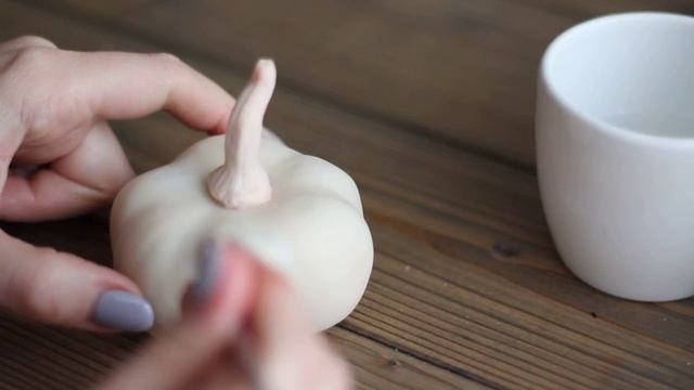 Тыква из полимерной глины. Лепка
