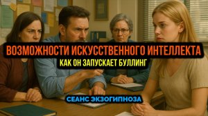 ВОЗМОЖНОСТИ ИССКУСТВЕННОГО ИНТЕЛЕКТА. КАК ОН ЗАПУСКАЕТ БУЛЛИНГ: СЕАНС ЭКЗОГИПНОЗА