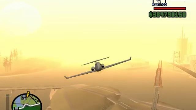 Gta San Andres Прикольный полёт на самолёте смотреть онлайн